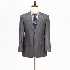 SARAR 40S Gray Solid 2-Button Sport Coat Blazer Jacket B223